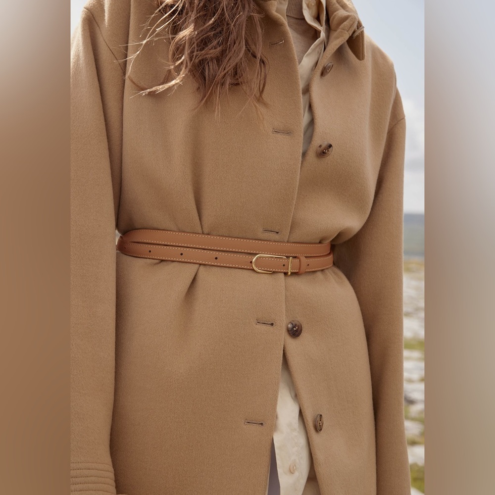 Polene belt camel color